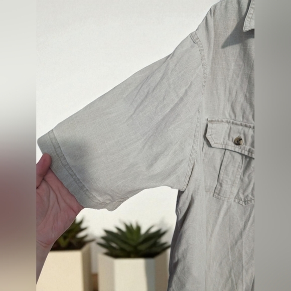 Croft & Barrow Men's Gray Button-Down Shirt Size X-Large - Picture 5 of 11